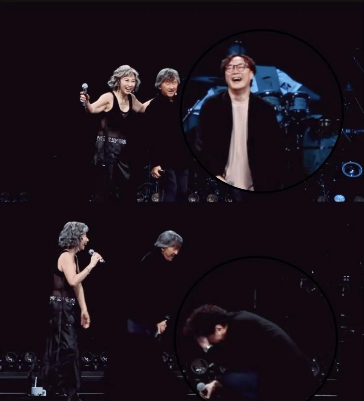 估计以后叶倩文再开演唱会，
陈奕迅不敢再去看了
因为去看他俩的演唱会像被喊去参加
