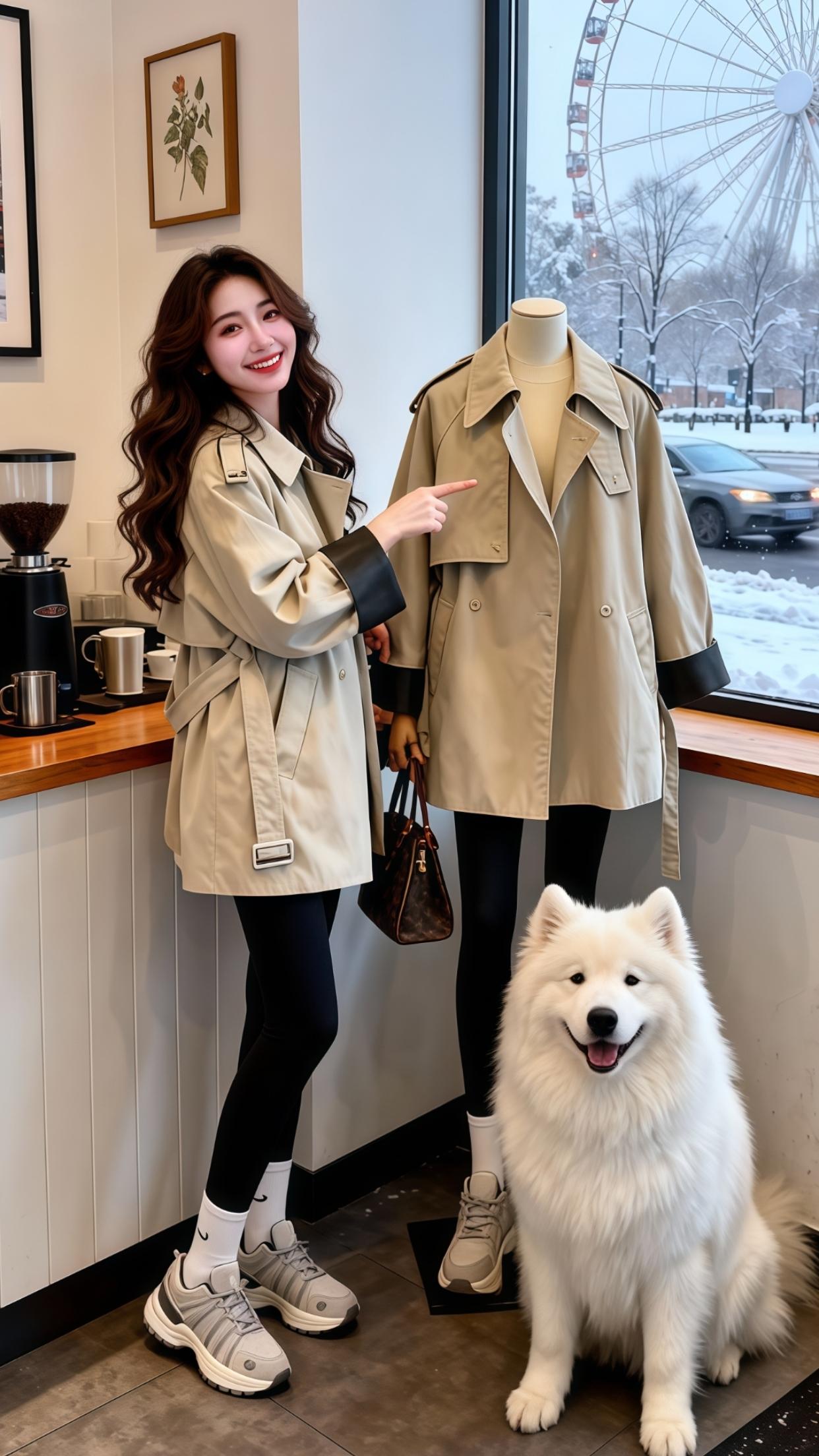 气质百搭 风衣穿搭 秋冬穿搭 小个子显高显瘦穿搭 小个子穿搭