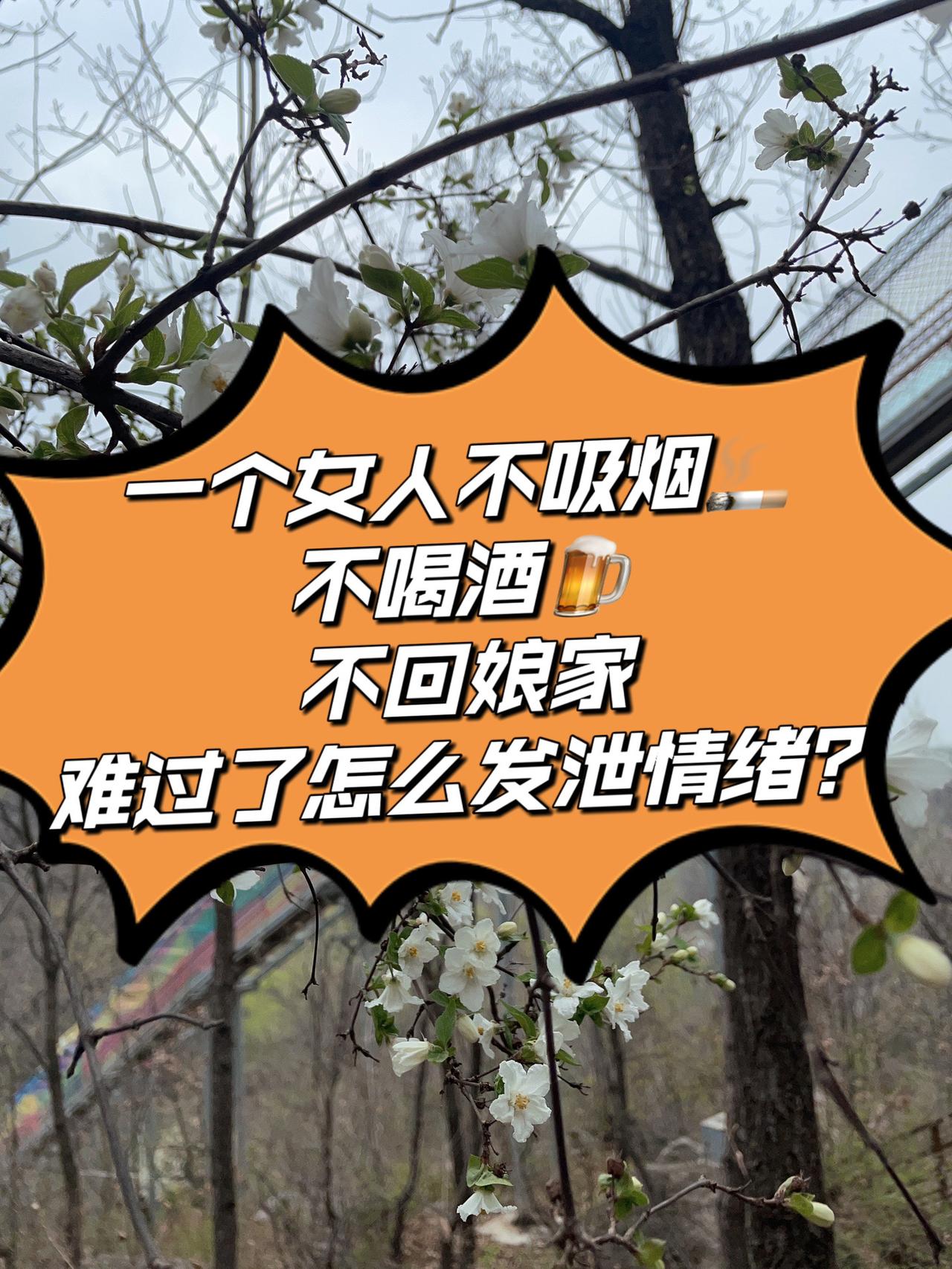 一个远嫁的女人，平时不抽烟，也不喝酒，没有好朋友，更不敢给父母说，难过了该怎么发