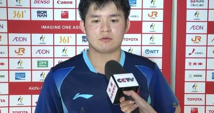 林诗栋说没想到能4比0王楚钦 2026名古屋亚运会，乒乓球男单决赛，林诗栋4-0