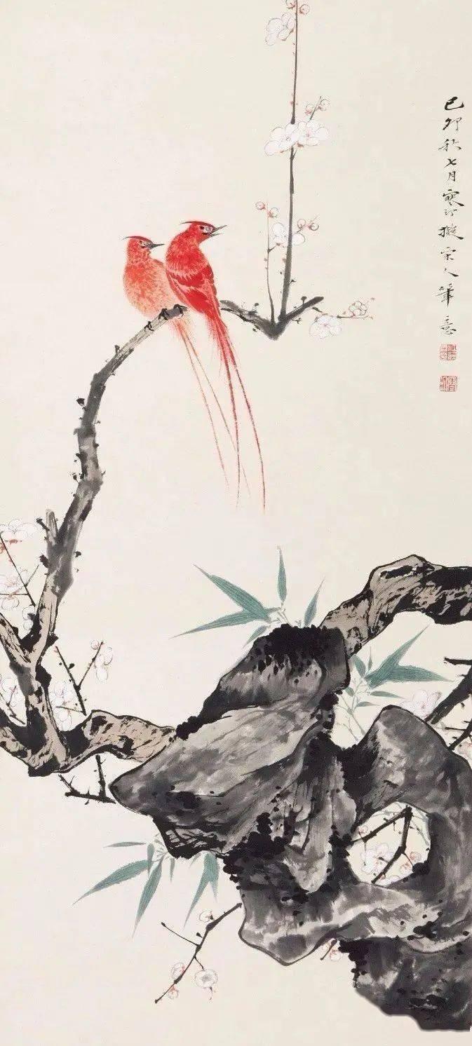 江寒汀，近现代花鸟画大师，作品生动传神，传统根基深厚，超越传统。研究历代名家技法