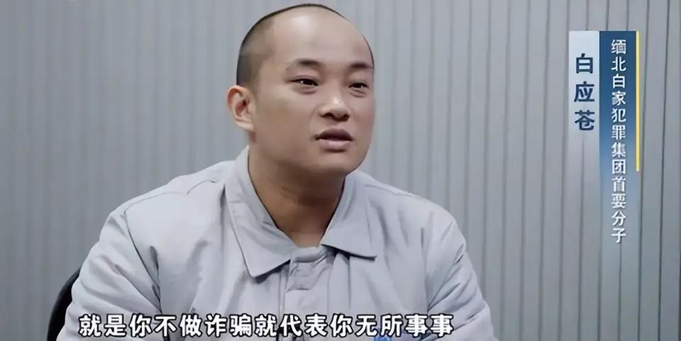 缅北电诈犯罪头目白应苍谈到当地的诈骗风气时说，“不做诈骗，就代表无所事事。我觉得