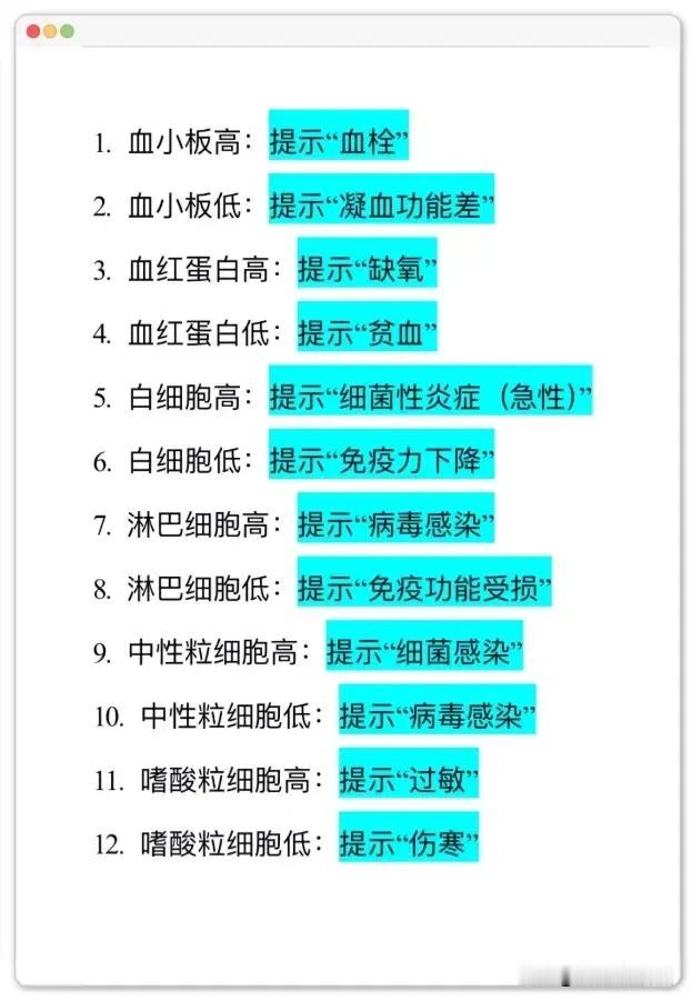体检单上的“血细胞密码”！读懂这12个指标，疾病信号早知道
 
每次拿到血常规体