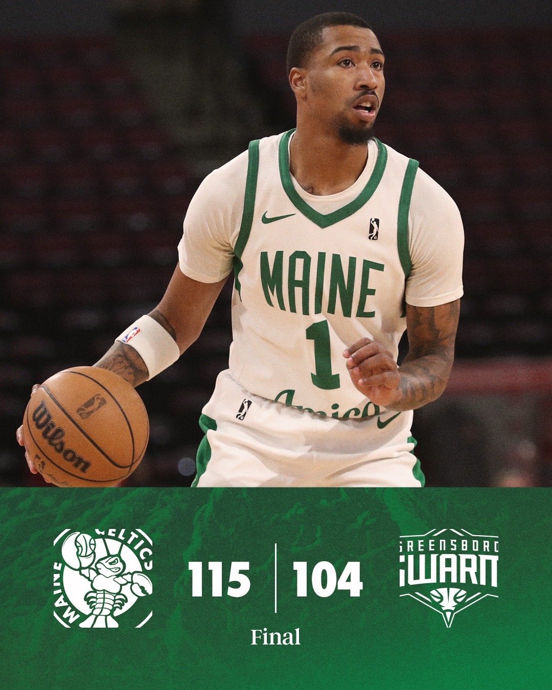 缅因州凯尔特人 115-104 ! Celtics Win ! 缅因州凯尔特人队