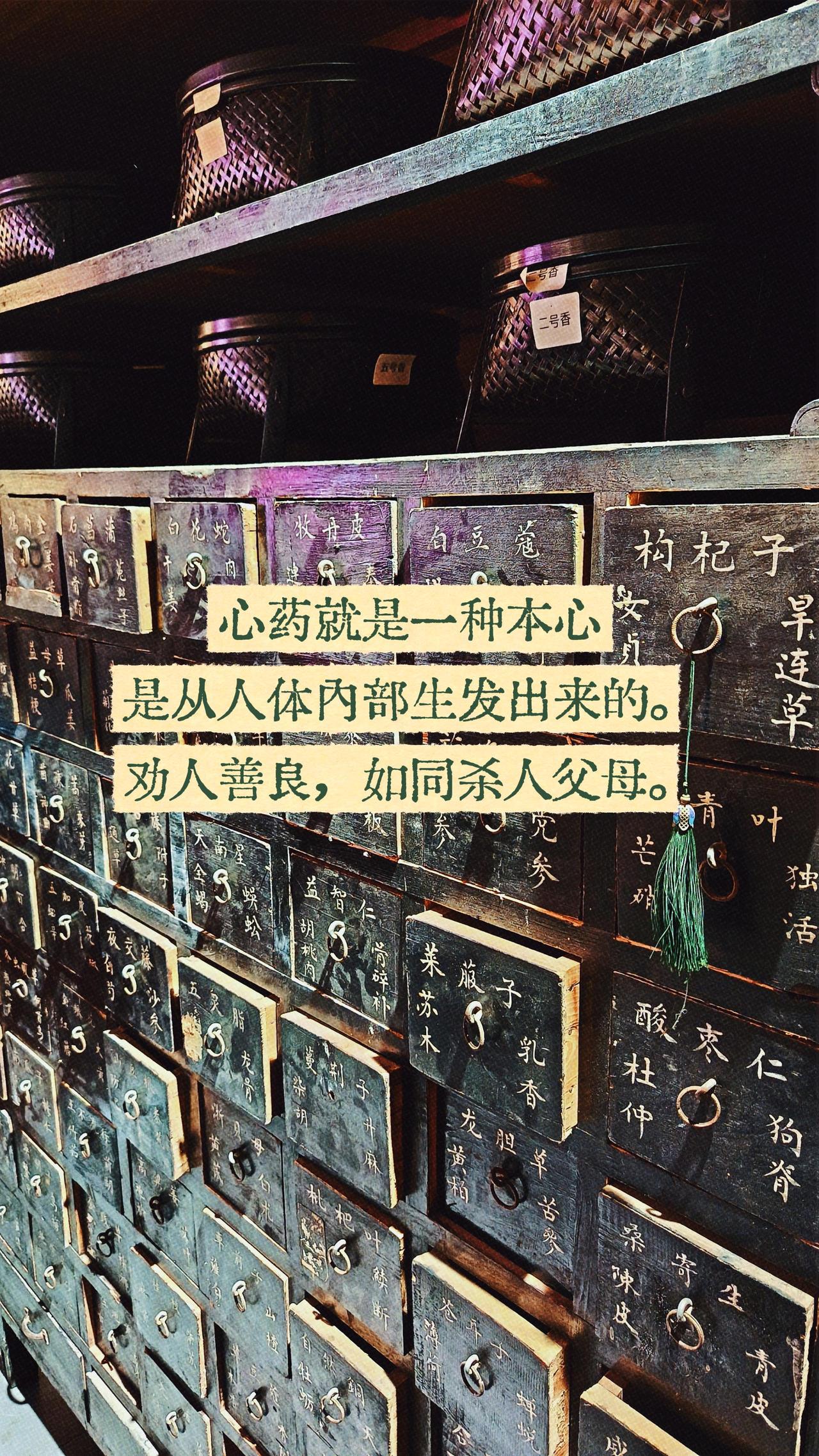 心药就是一种本心，是从人体内部生发出来的药柜文化 百年老药柜 百年中药铺 传统中