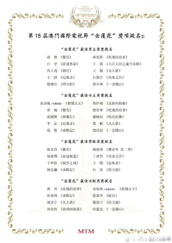 唐嫣提名金莲花奖最佳女主角  唐嫣繁花提名金莲花奖 唐嫣塑造《繁花》汪小姐的成功