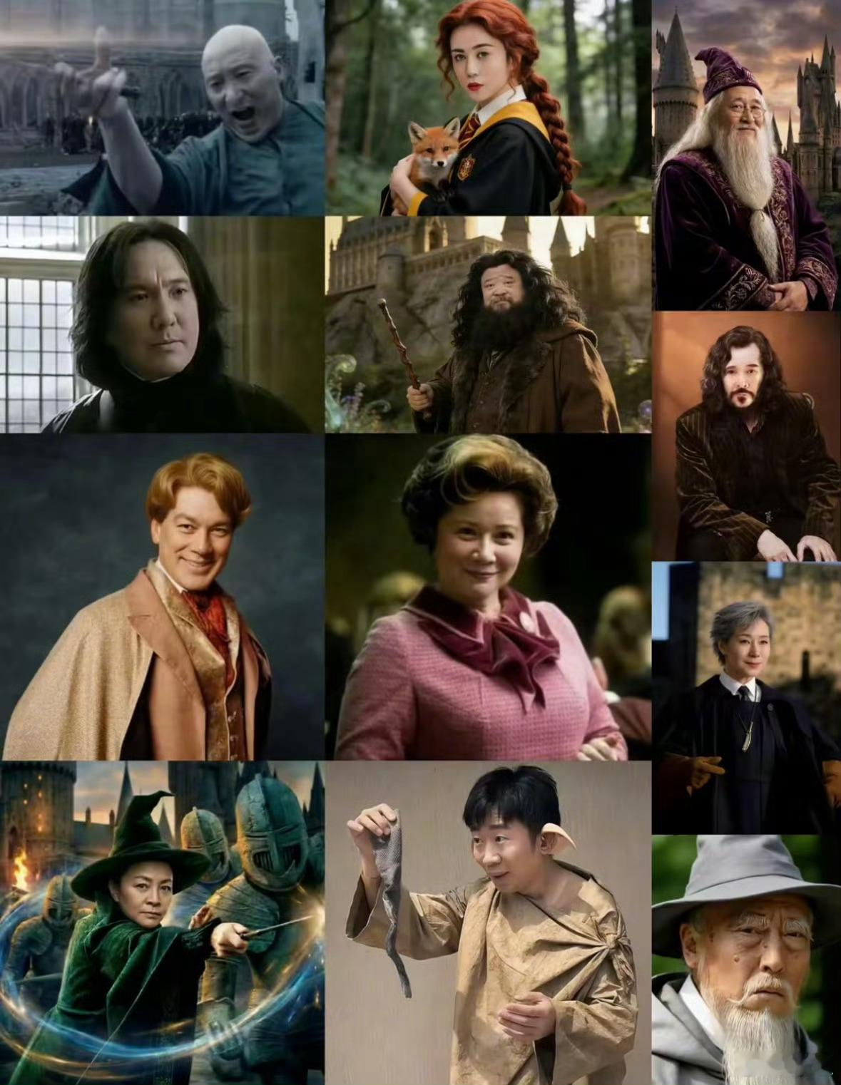 别人都是AI换脸，只有杨迪老师本色出演杨迪回应哈利波特中国版