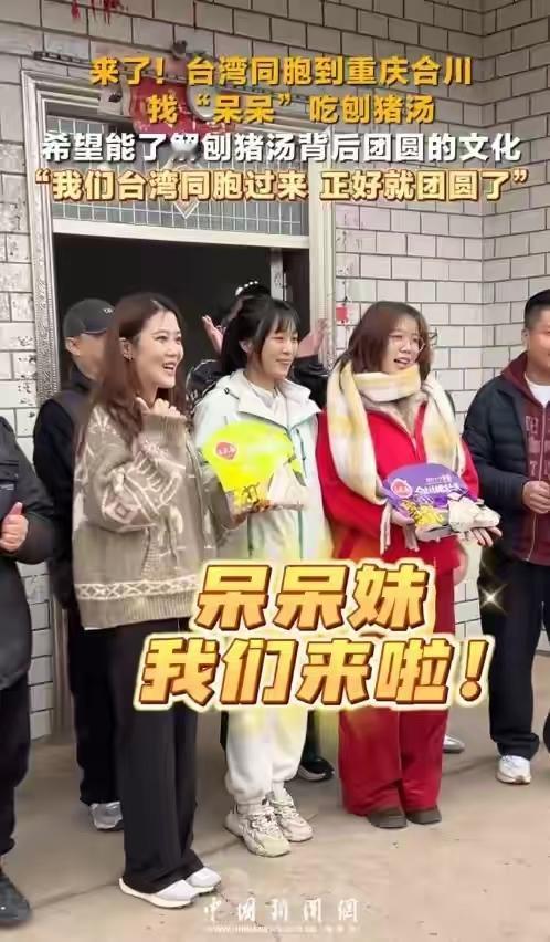 呆呆迎接台湾同胞也太随便了，甚至可以用没“礼貌”形容。难道真呆了吗？

她不但没