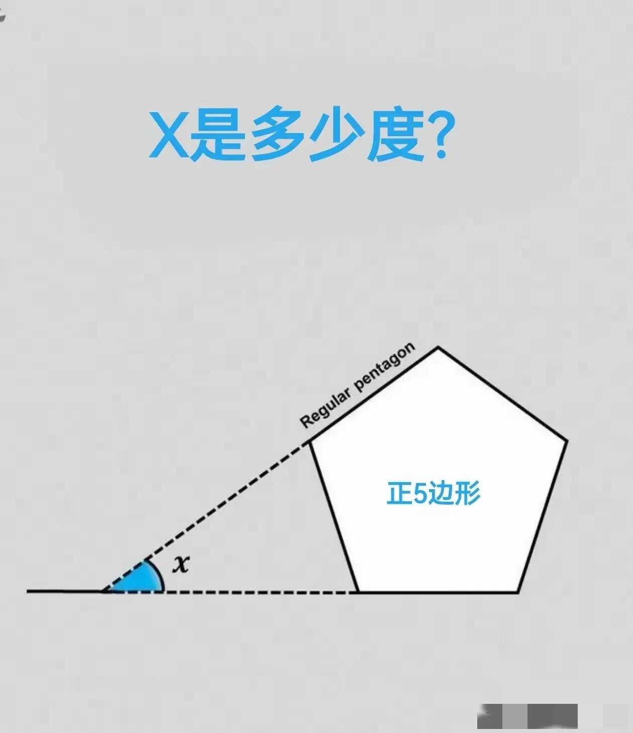 问了一千人，都不知道图中角多少度，其实我敢说没几个人会，做出来的都是北大教授级别