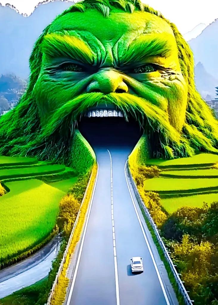 穿越“绿巨人”之吻的奇幻公路之旅！美麗的綠色隧道 五彩缤纷的高速