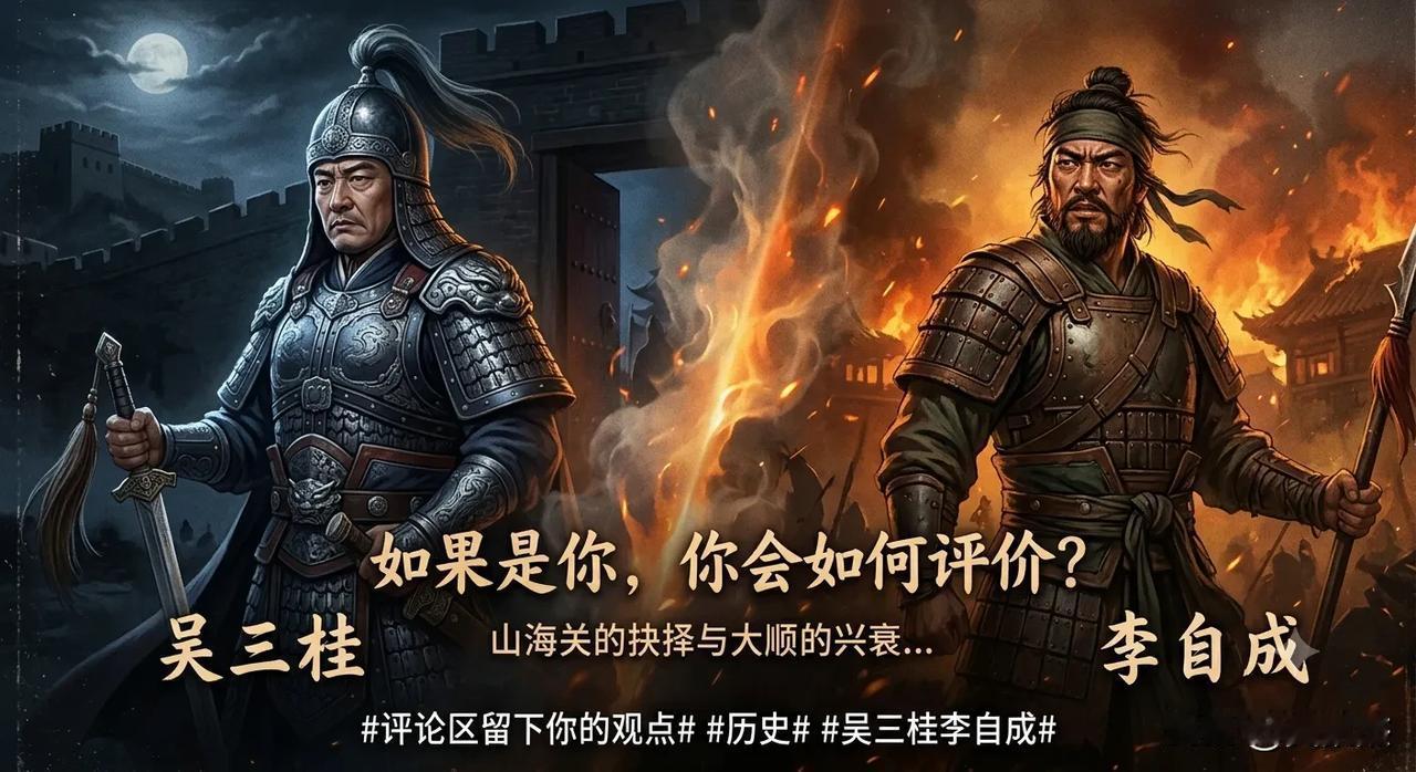 是你，你会如何评价吴三桂和李自成？