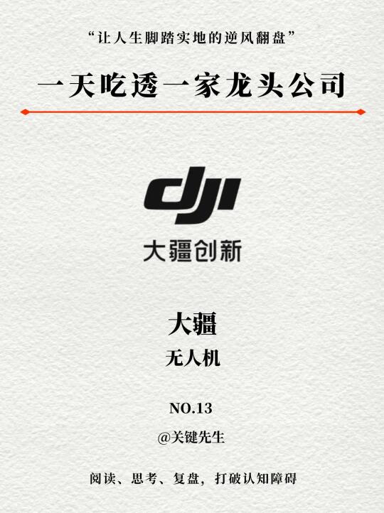 一天吃透一家龙头公司 NO.13 大疆创新