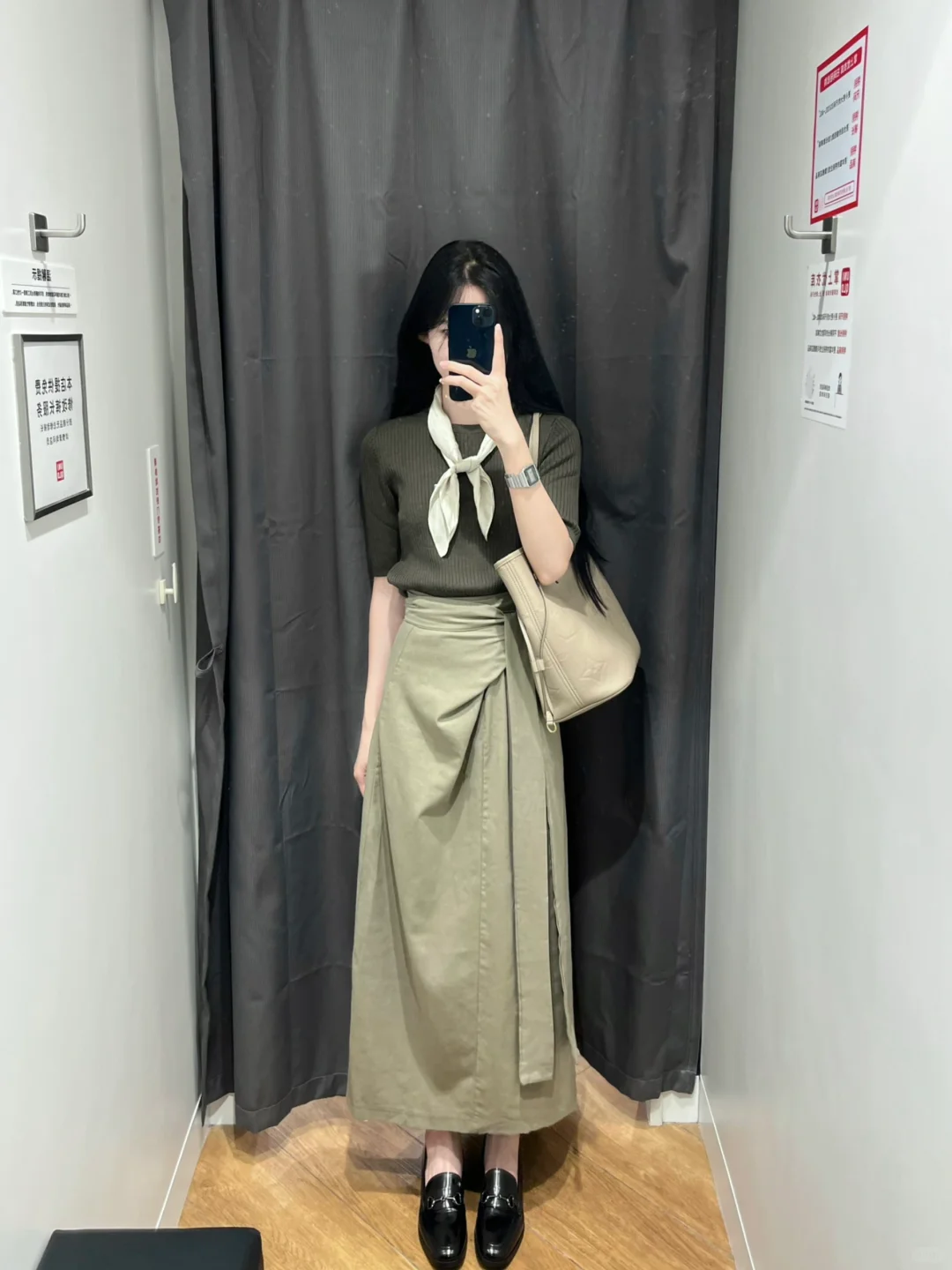 优衣库又LaurenRalph穿搭!!💴这套老钱慵懒感 拉满～