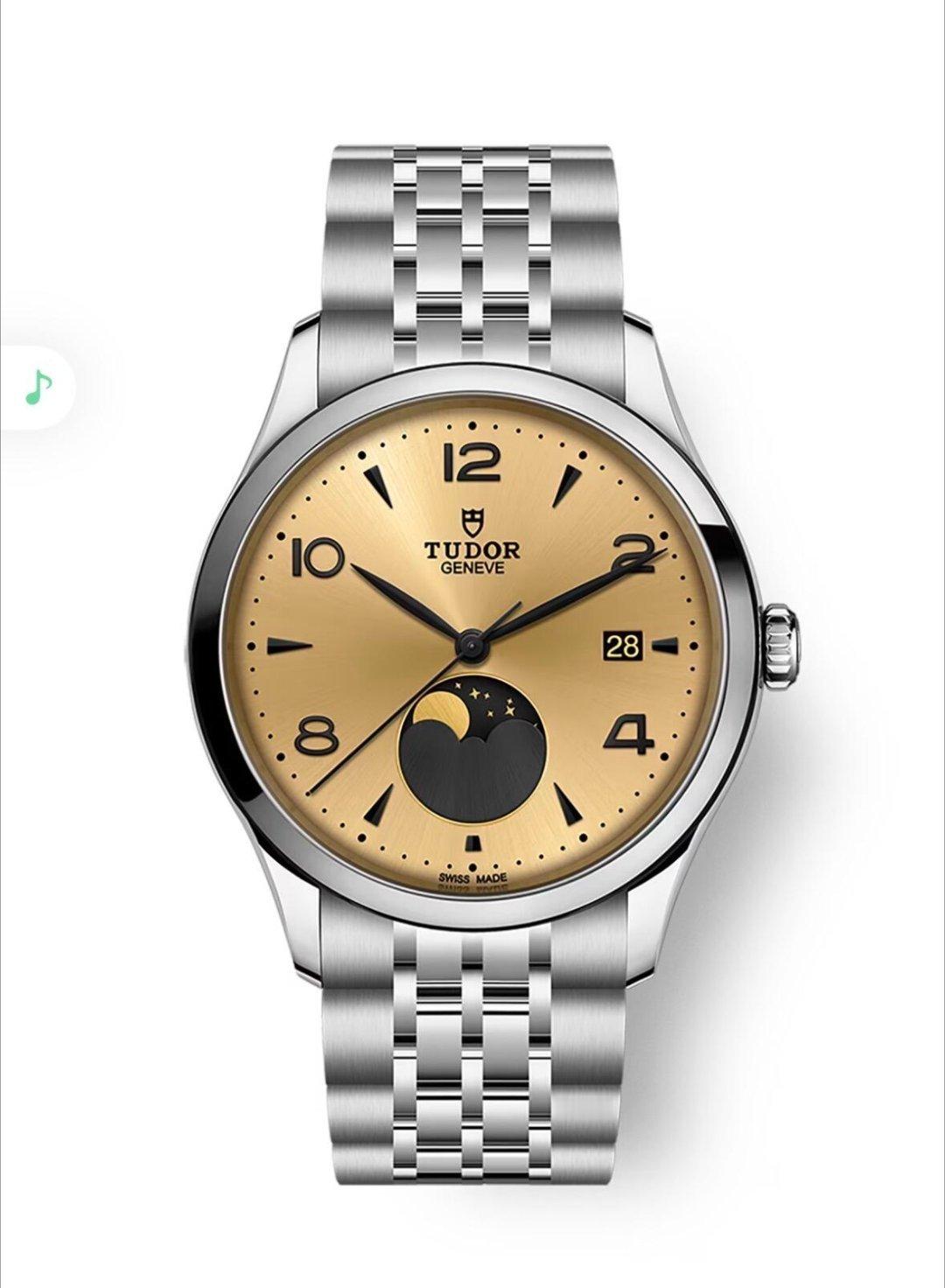 帝舵1926月相款，作为品牌首款月相腕表，自带周杰伦同款光环✨。39毫米钢壳搭配