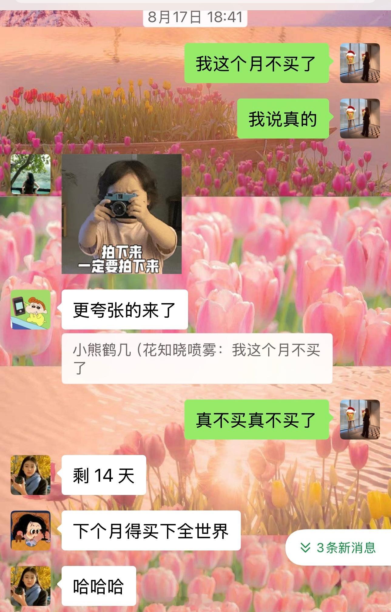 完全flag来的 真一点没买我都忍住了 大概攒到九月买八月初有点太疯狂了目前就帮