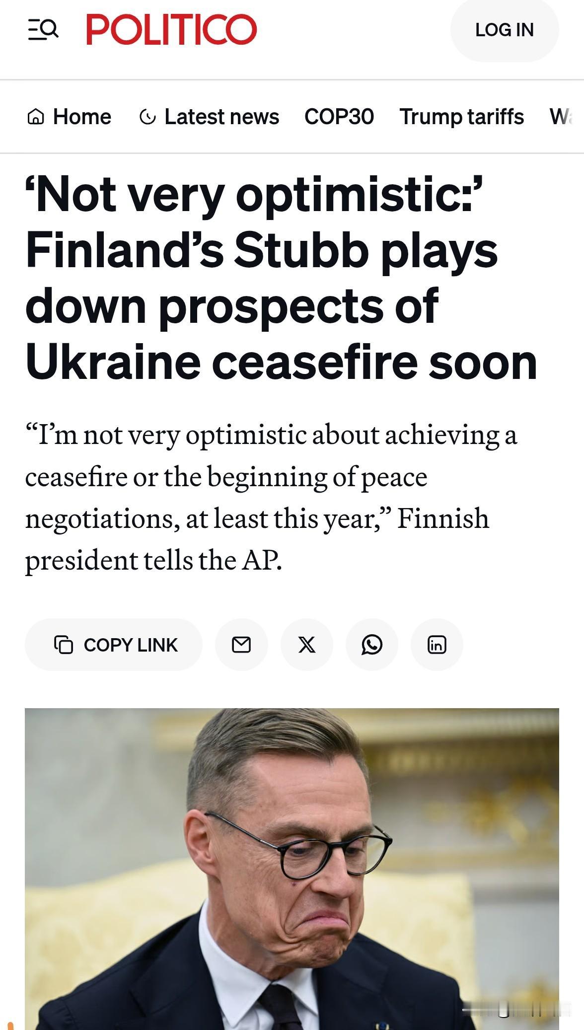 芬兰总统斯塔布这历史是跟体育老师学的吧，为什么欧洲总能选出一堆春虫人？


斯塔