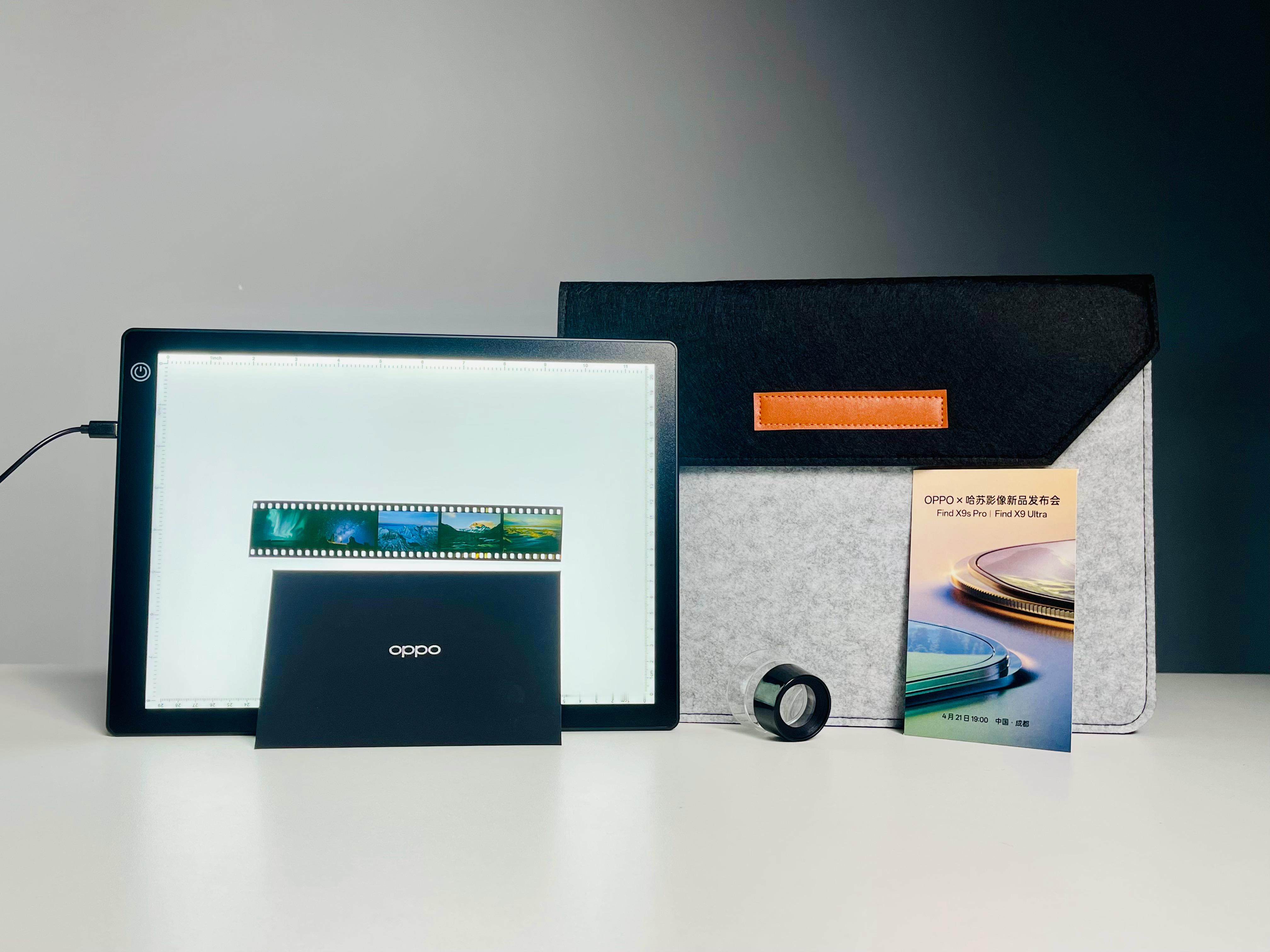 OPPO把哈苏胶片装进了邀请函里收到Find X9系列的胶片观片套装，每一处细节