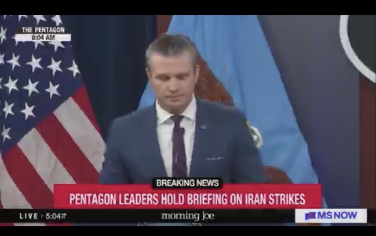 信口雌黄

美国战争部长赫格塞斯：“这场战争并非我们挑起的。但在特朗普总统的领导