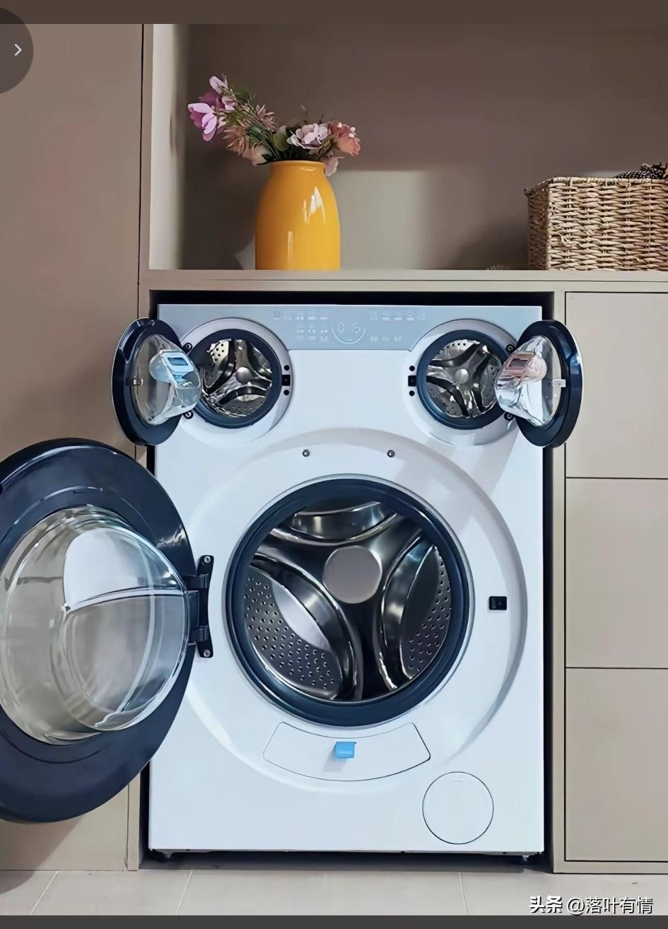家里面安装了美的最新的三桶洗衣机，
都说它叫做可爱多，
不知道这个名字是不是因为