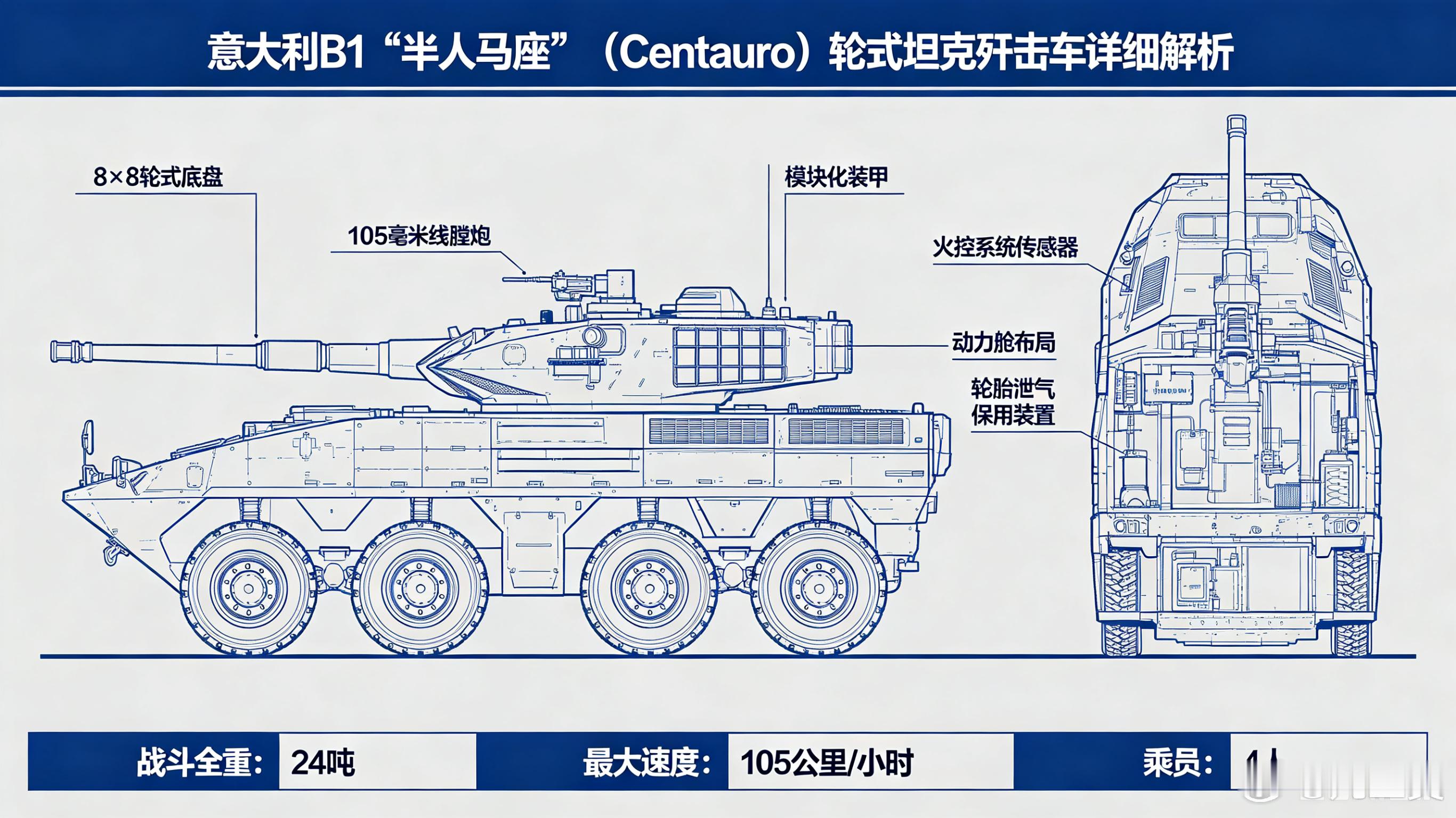 军事ai新视野 意大利B1“半人马座”（Centauro）ai热力追踪 定位：8