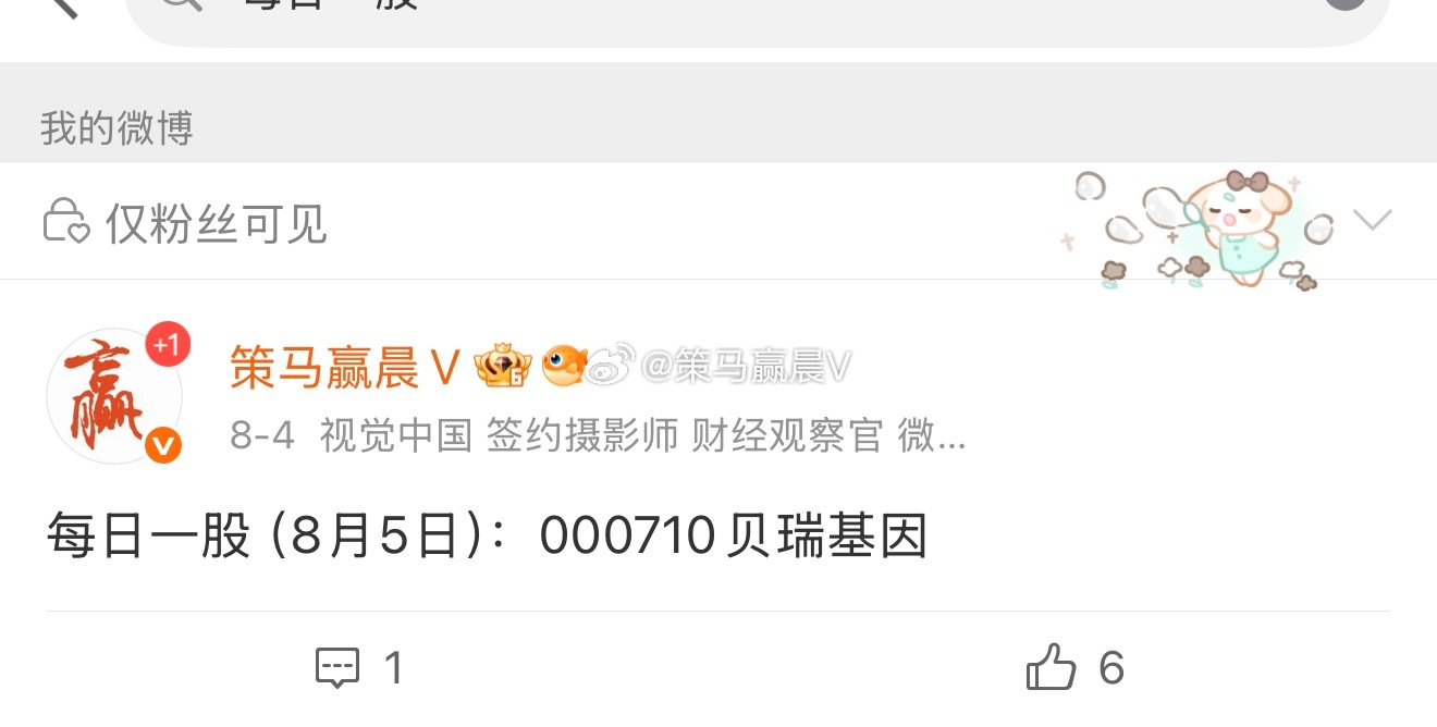 上周三的贝瑞基因，终于等到涨停，创提示后新高！！恭喜持有的家人朋友们！！ 