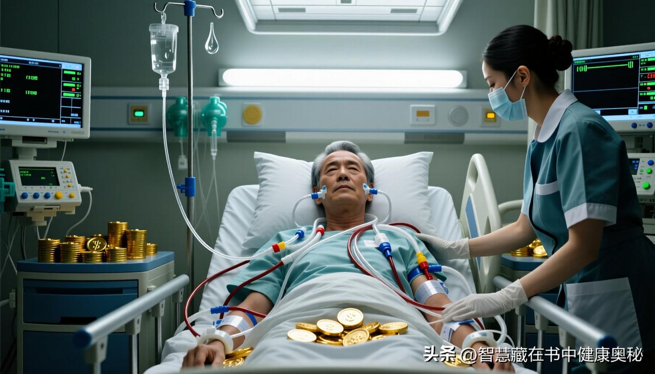 这是一个残酷却真实的对比。

场景 A：你坐拥亿万资产，却被困在豪华病房。身上插