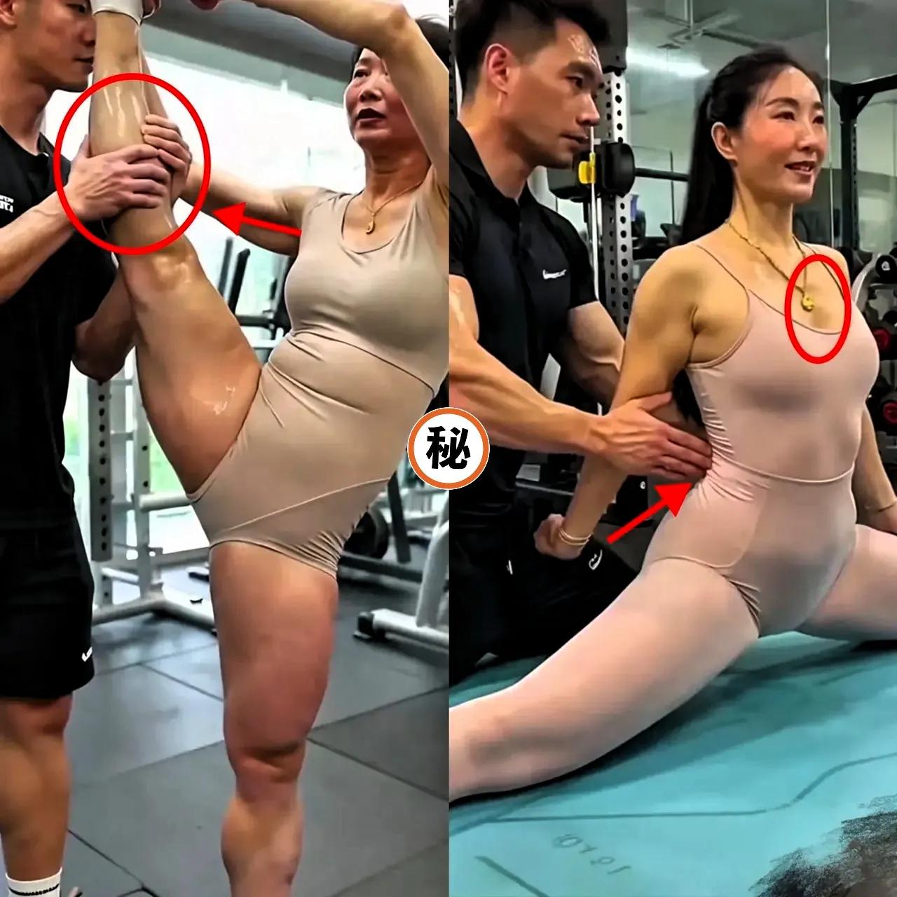 推开瑜伽馆玻璃门的瞬间，
我手里的运动水杯差点没攥住
穿普拉提服的小姐姐被教练轻