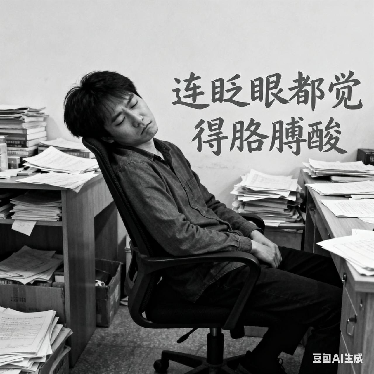 【】
💬“我的灵魂还在加班，肉体已自动关机”
💬“连呼吸都嫌吵，只想当块安静