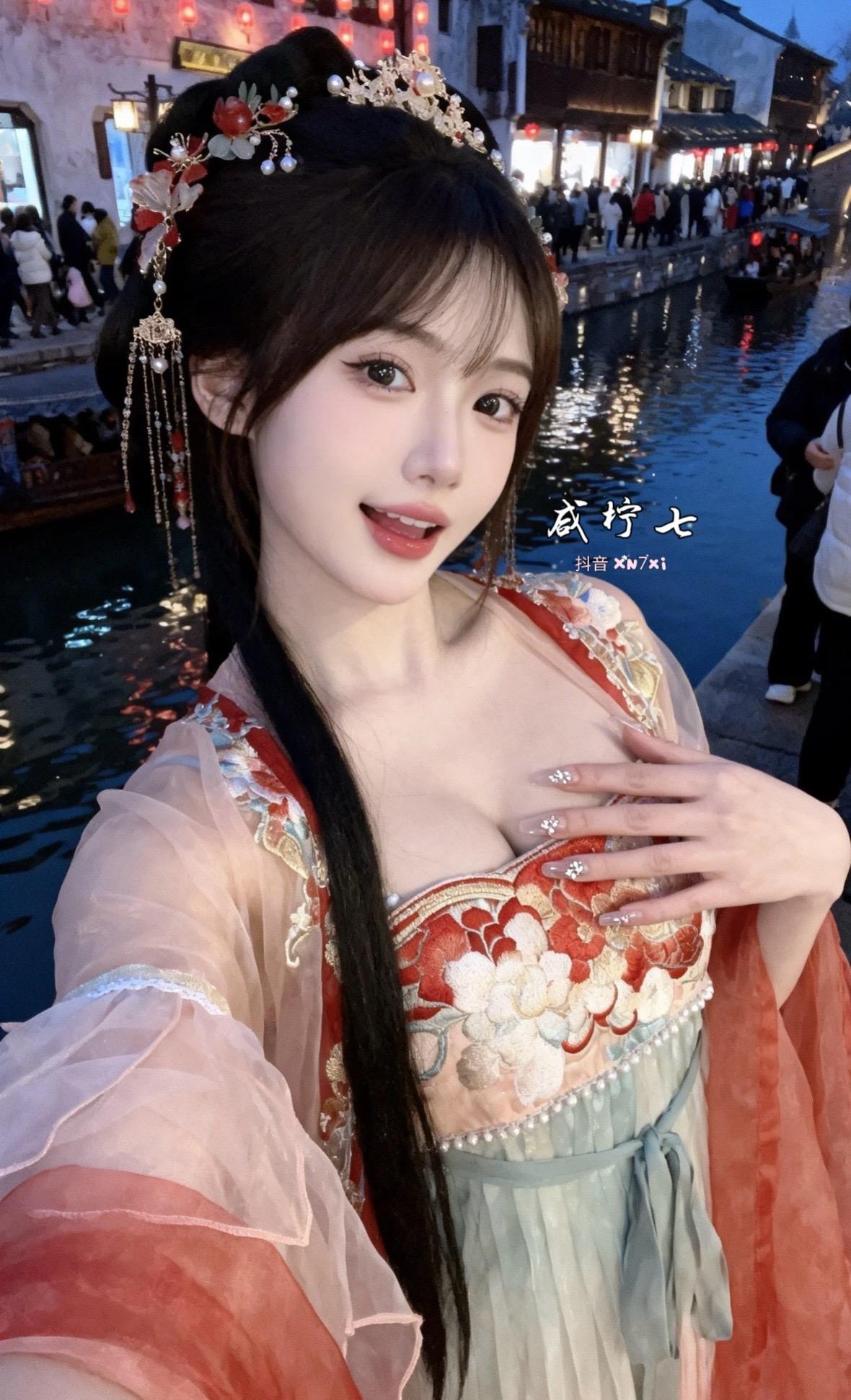 汉服安利 原创古风计划 古风汉服甜妹 汉服约拍