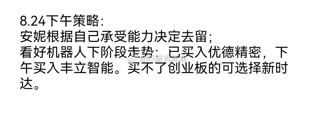 午后策略已经更新 ​​​
