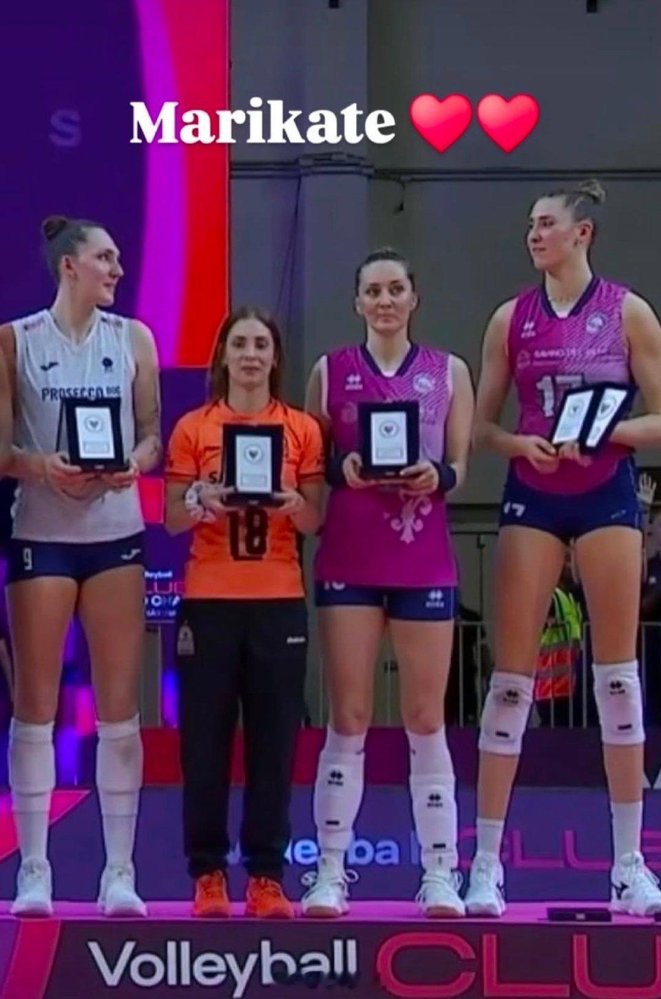 女排女排世俱杯 安娃与卢比安的对视