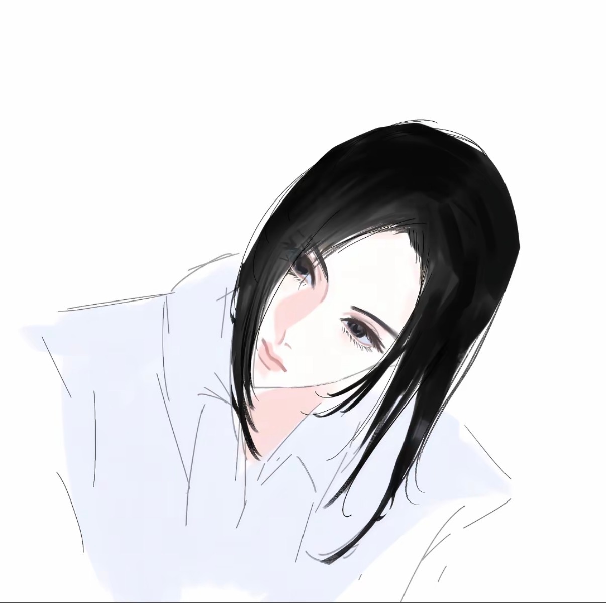 在音符刷到了一个超级美的周也同人图 这也太美了吧cr：98098446859 