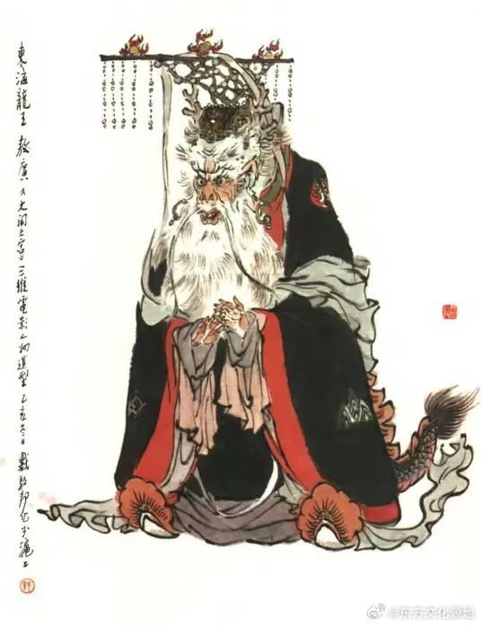 东海龙王名敖广（亦称敖光），是中国古代神话传说中的龙族之王，奉玉帝之命掌管海洋，