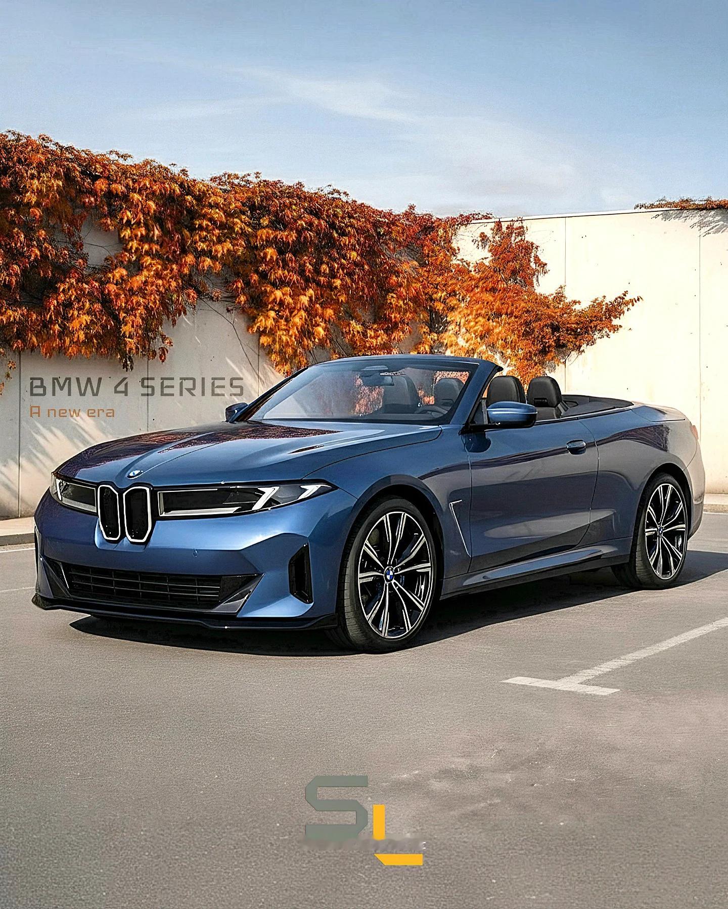 新世代4系敞篷版假想图。不觉得新世代设计语言越来越顺眼吗？bmwsky[超话]新