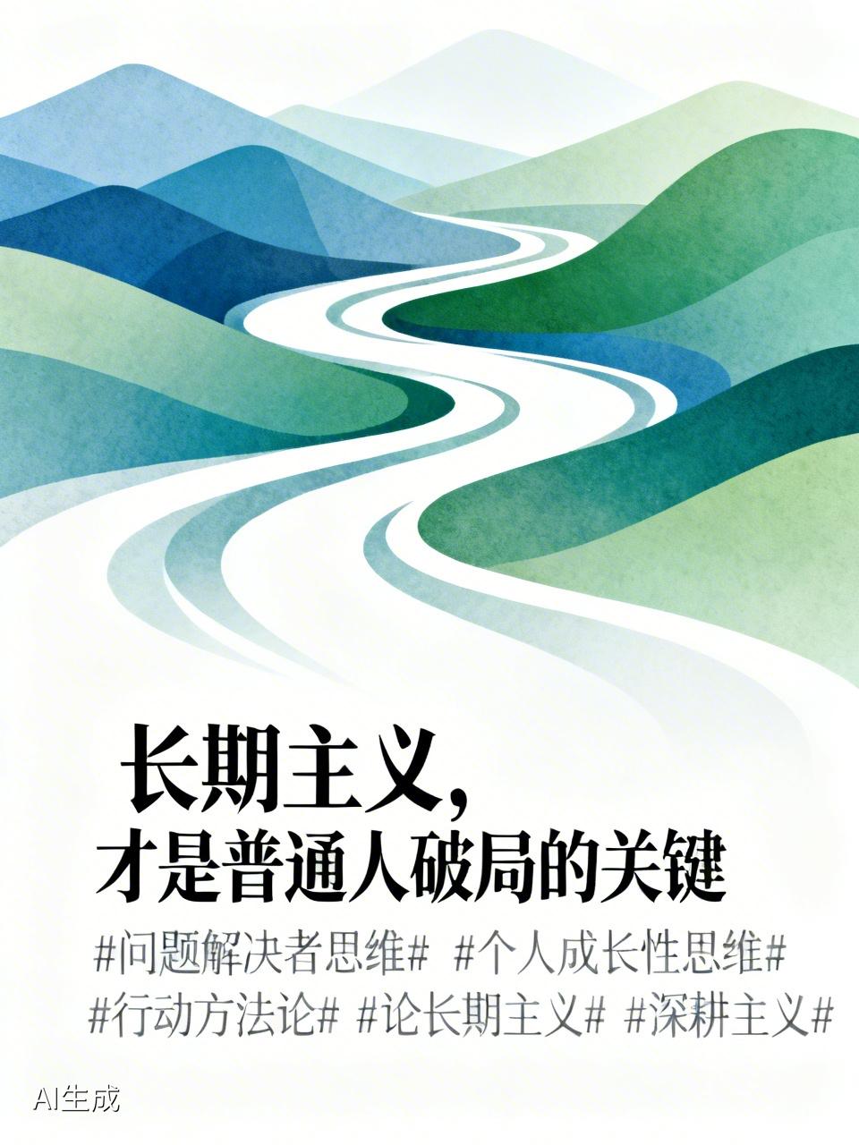 长期主义，才是普通人破局的关键。问题解决者思维 个人成长性思维 行动方法论 论长