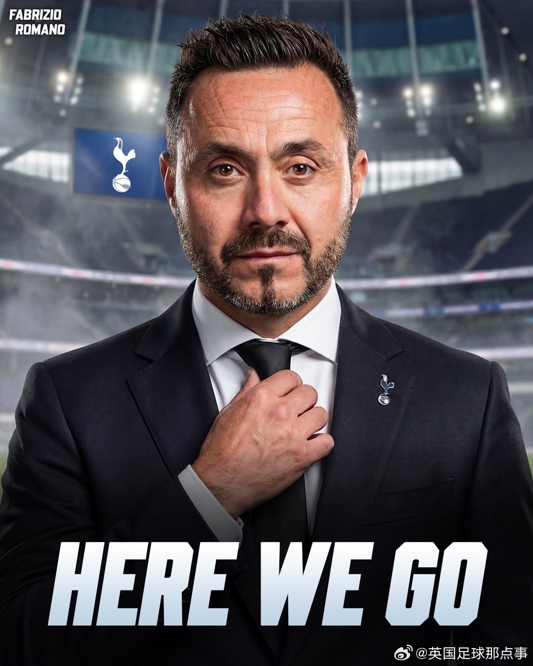 Here we go！罗马诺：德泽尔比执教热刺，双方将签署一份五年合同！据此前报