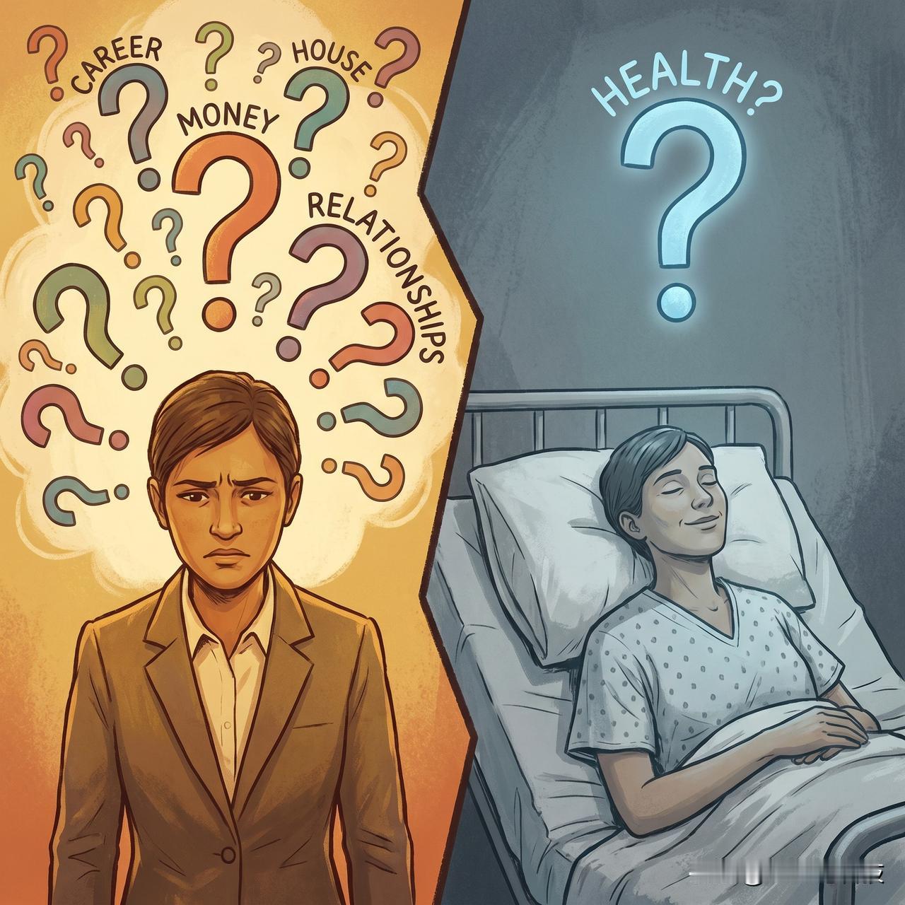 生病后才明白：健康时纠结的那些事，全是"假问题"！

一句话戳穿人生真相——
健