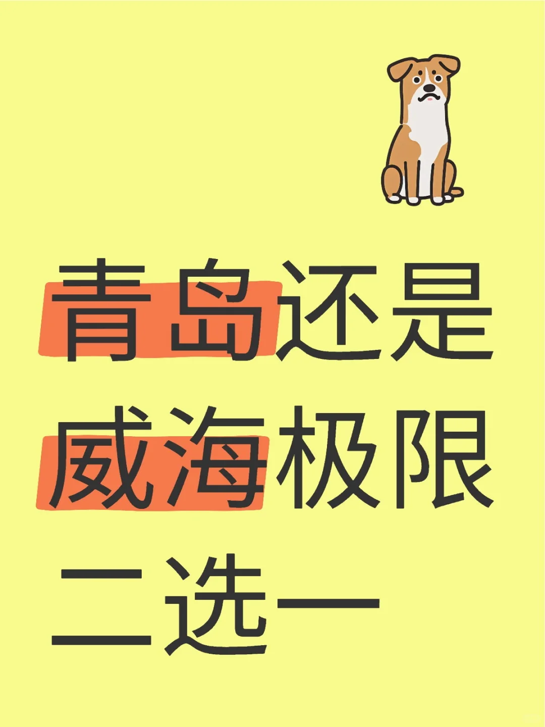 纠结死了😂青岛还是威海❗救救孩子吧❗