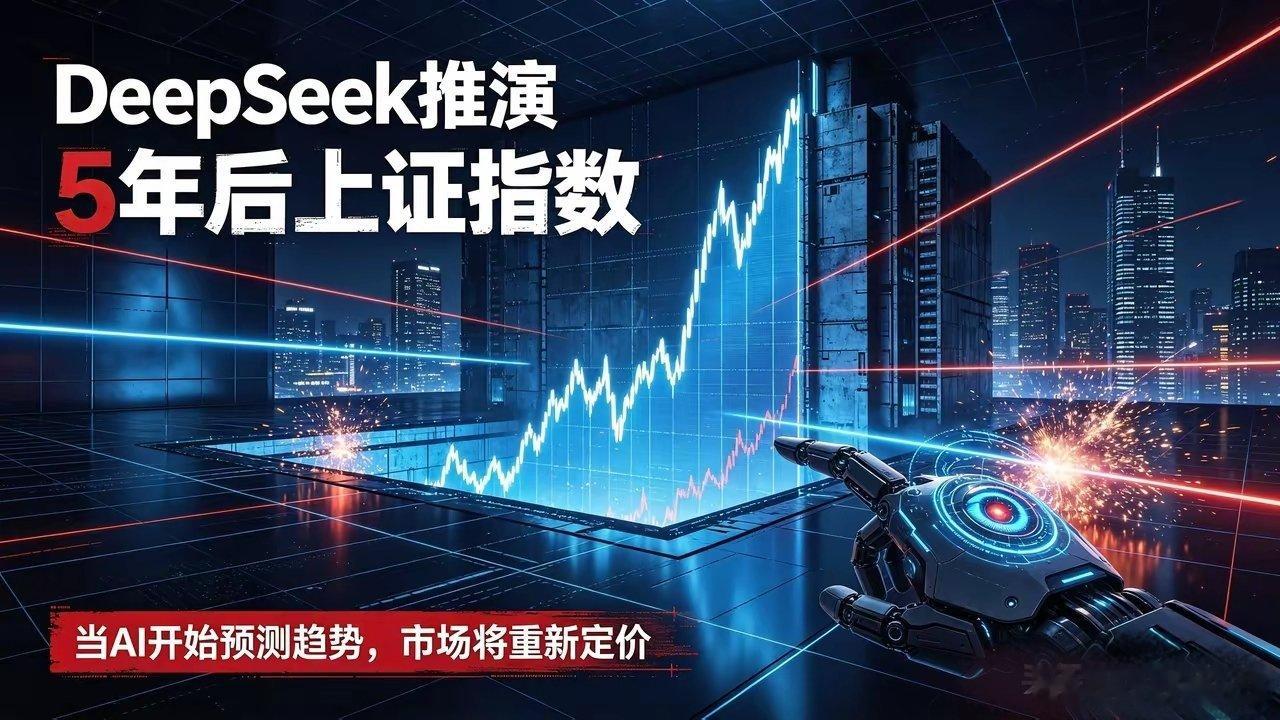 太疯狂了！细思极恐，Deepseek推演五年后的上证指数，对于大多数来说，横盘就