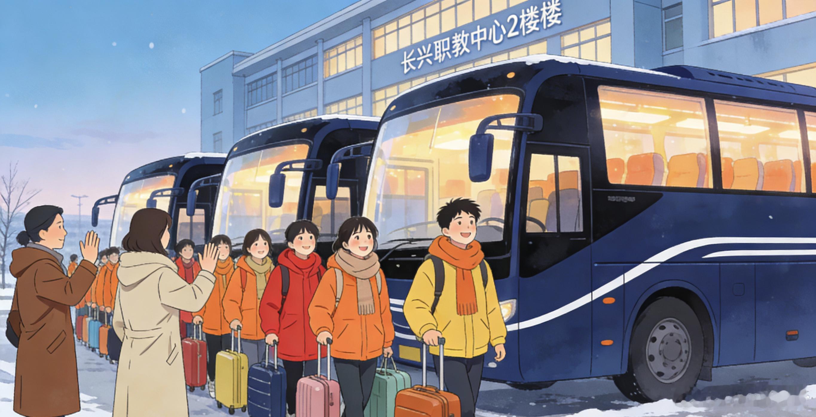 长兴七年护千名学子返乡凛冬虽寒，长兴的教育温度暖透山海归途✨