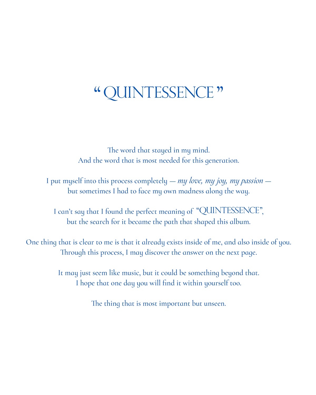 BIGBANG太阳QUINTESSENCE 预告公开🪽 