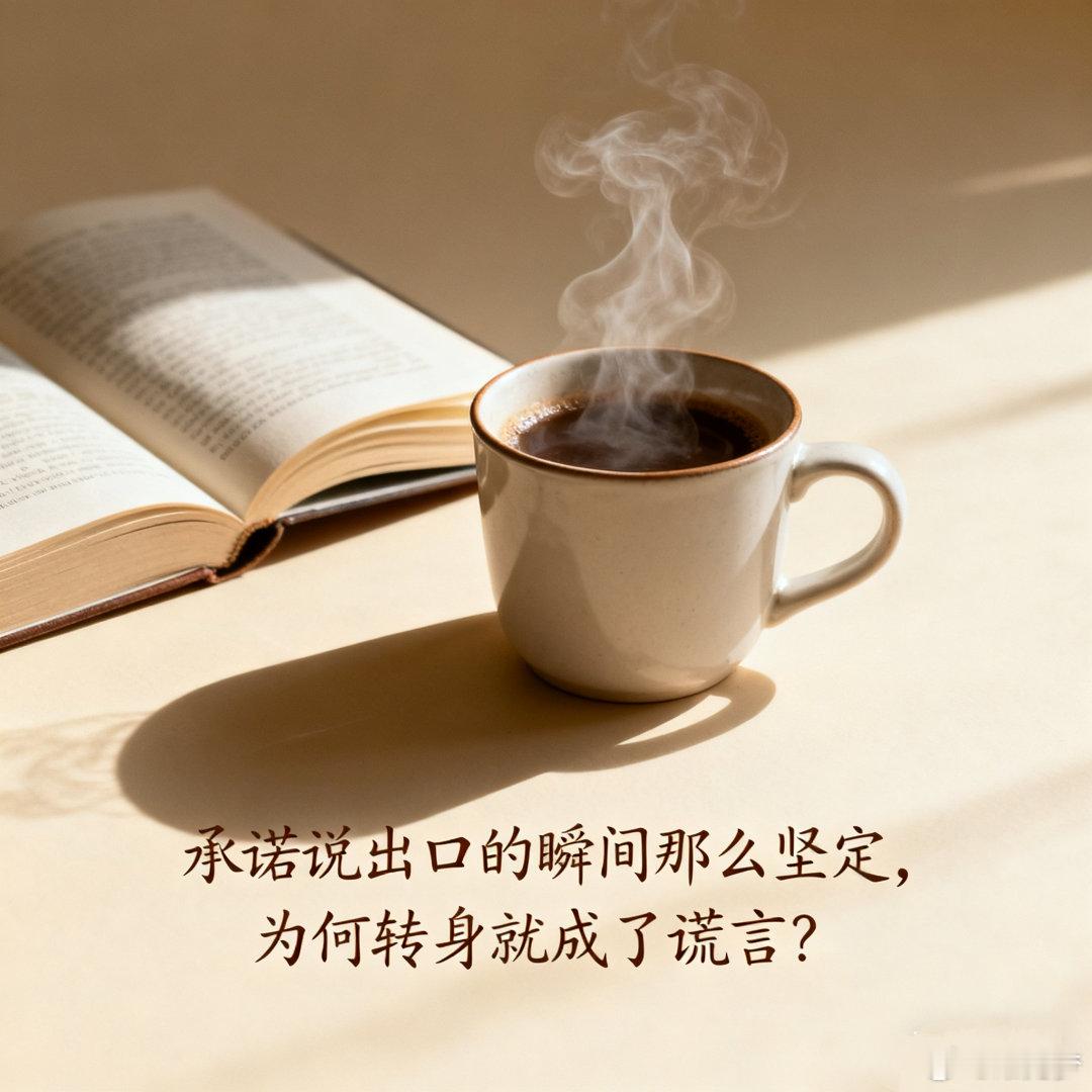 承诺说出口的瞬间那么坚定，为何转身就成了谎言？ ​​​