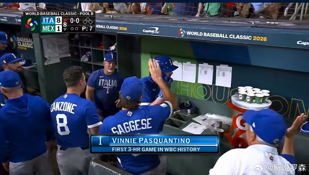 意大利真别搞足球了，这棒球一场比一场猛。小组赛最后一场把墨西哥办了，小组头名！顺