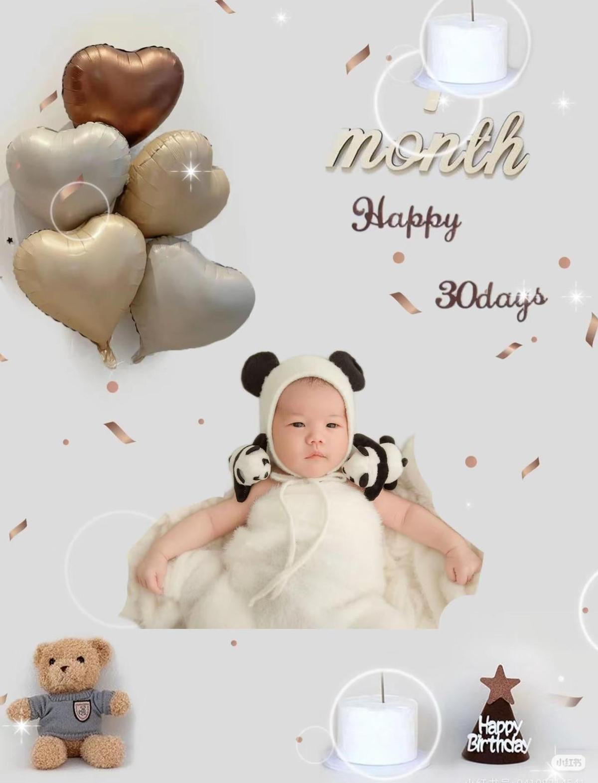 满月了，小家伙终于能睁眼瞅爹妈了。
不求天才，不追早教，健康长就行。
体检报告一