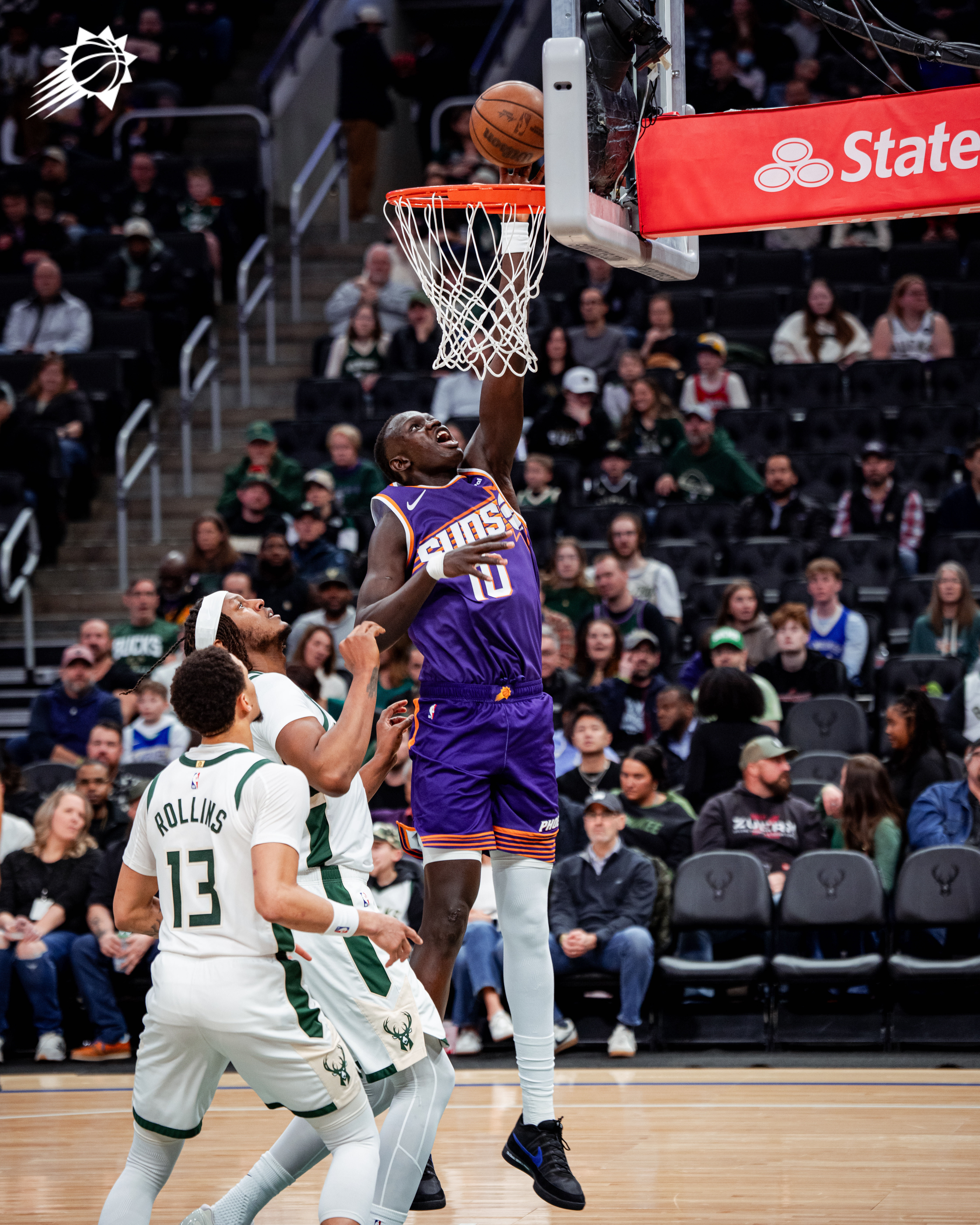 JG又是妙传，马鲁吃饼成功！ 菲尼克斯太阳｜旭日东升 ｜太阳vs雄鹿