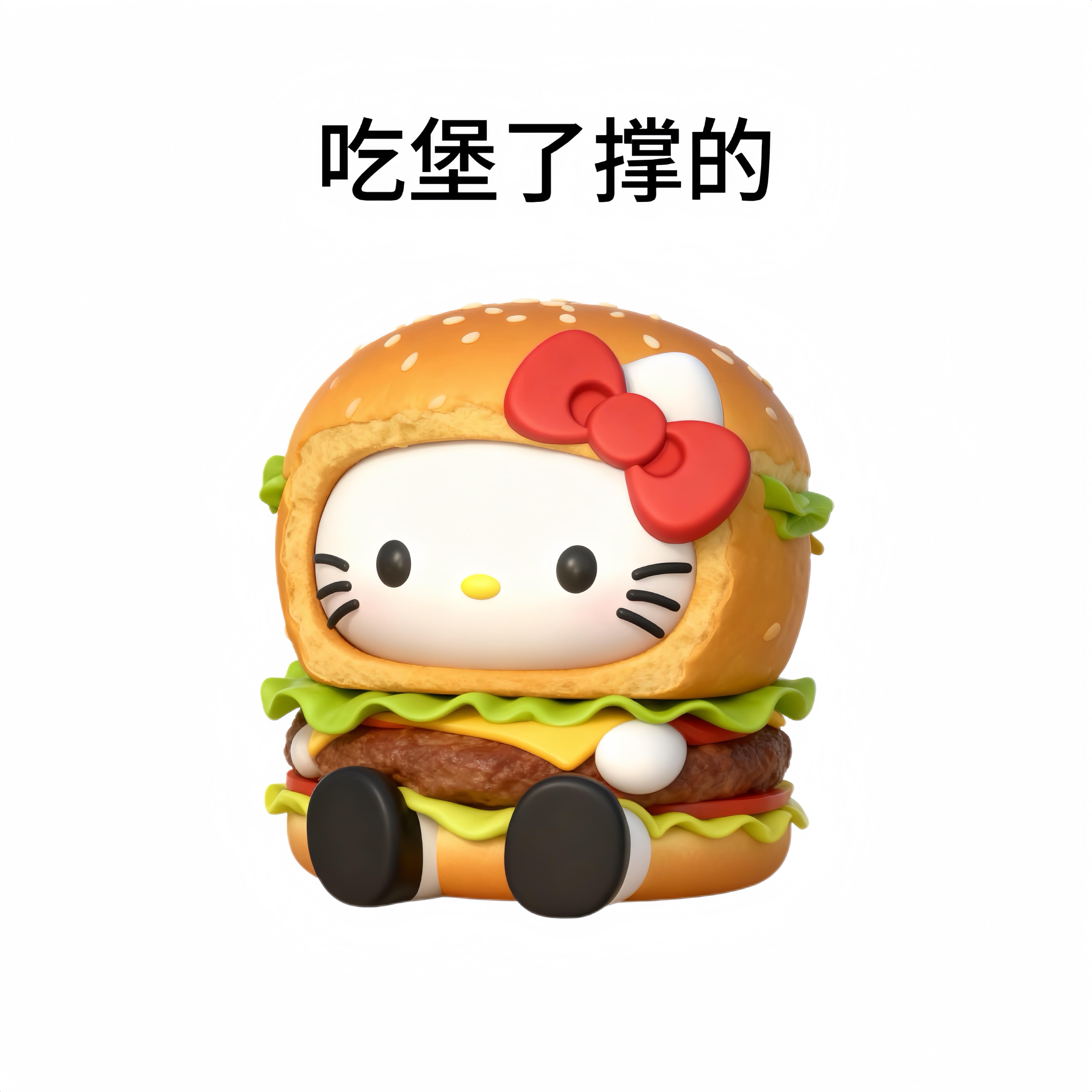 搞怪头像之Kitty演绎食物谐音梗搞怪头像Kitty头像表情包