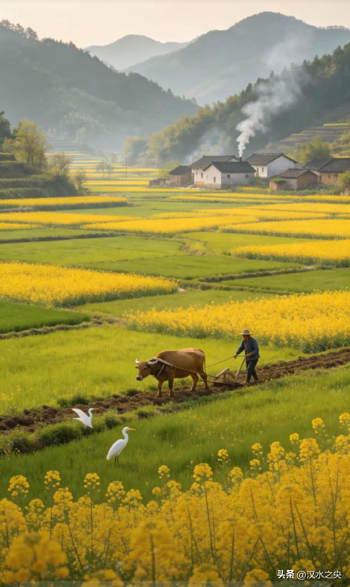 美丽故乡，可爱家园。
汉中乡村风光