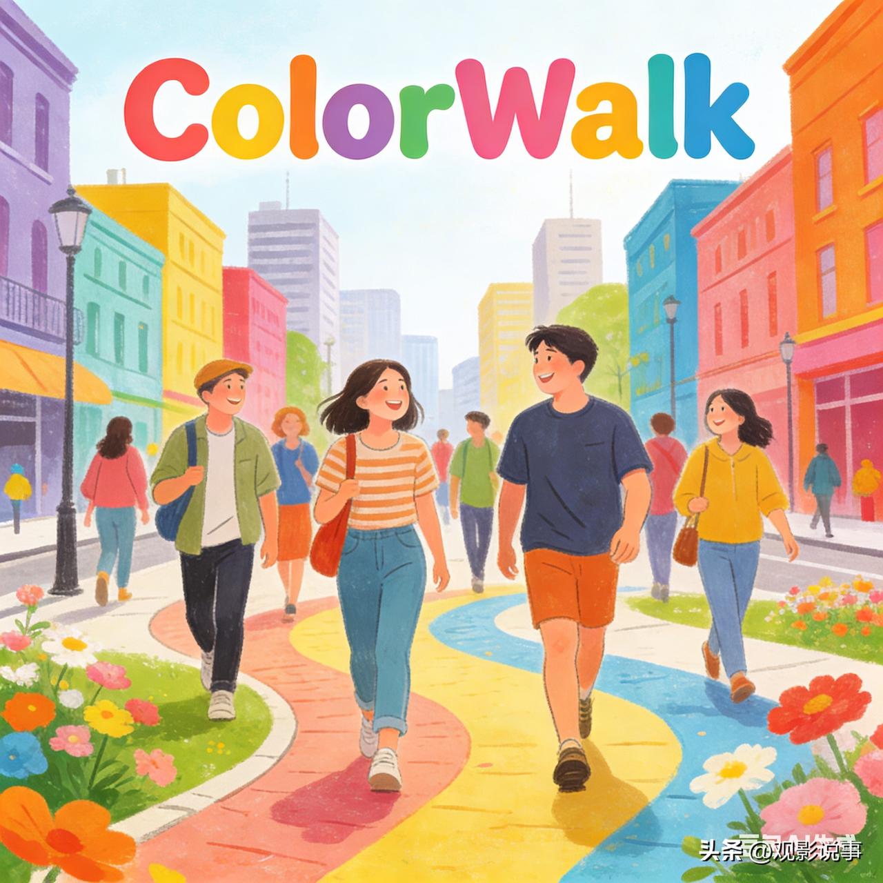 名为“ColorWalk”的新型散步方式在社交媒体上迅速走红，相关话题热度已达7
