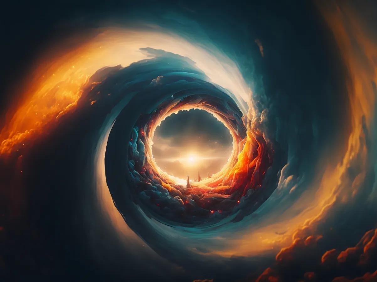 宇宙旋涡是浩瀚无垠的宇宙中存在的神秘而壮观的自然现象，它吸引着无数的星辰在自己的