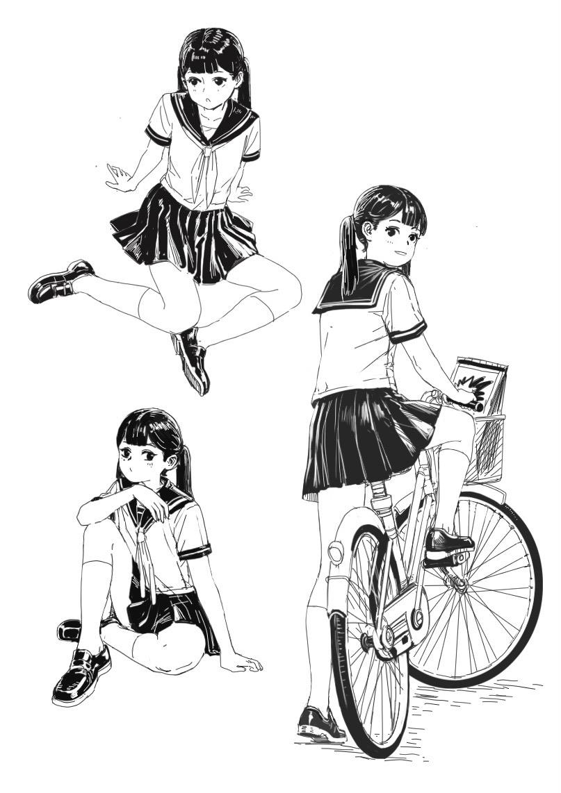 主题速写-邻家女孩。